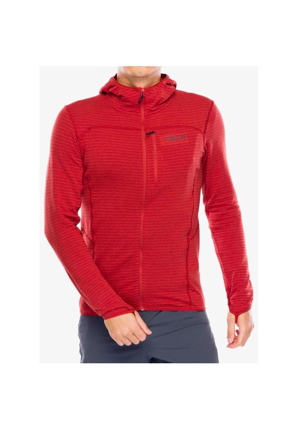 Bluza z kapturem męska Rab Ascendor Light Hoody. Typ kołnierza: kaptur. Kolor: czerwony