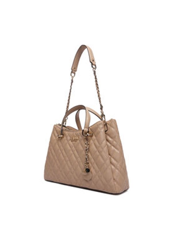 Guess Torebka Isemay HWGG96 28060 Beżowy. Kolor: beżowy. Materiał: skórzane