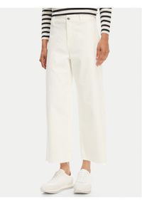 Vero Moda Kuloty Wild Kayla 10307837 Biały Wide Leg. Kolor: biały. Materiał: bawełna