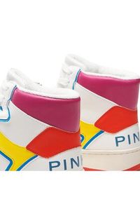Pinko Sneakersy Adele Sneaker 20231 BLKS1 101225.A0VK Biały. Kolor: biały. Materiał: skóra
