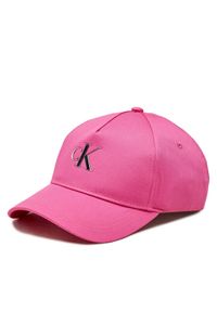 Calvin Klein Czapka z daszkiem Minimal Monogram Cap K60K611541 Różowy. Kolor: różowy. Materiał: materiał