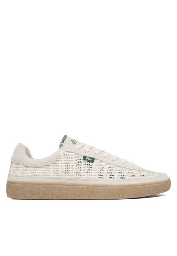 Lacoste Sneakersy Baseshot Lite 51SMA0110 Beżowy jasny. Kolor: beżowy. Materiał: materiał