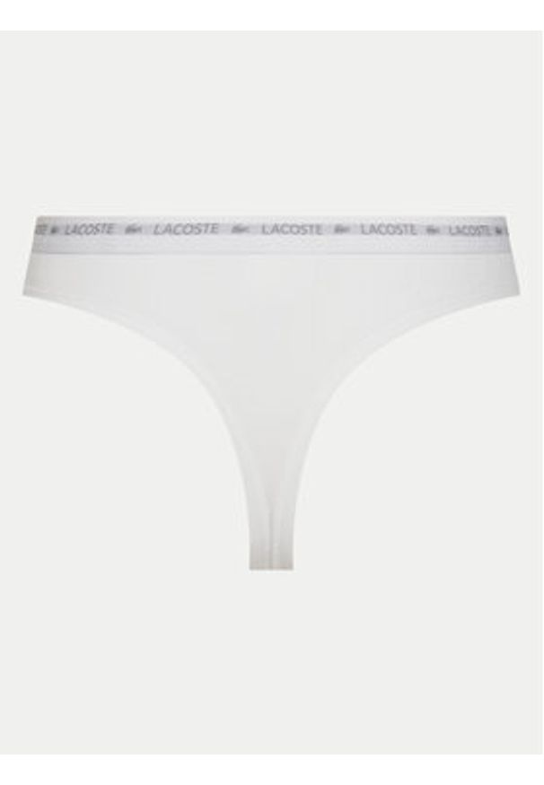 Lacoste Komplet 3 par stringów 8F1341 Kolorowy. Materiał: bawełna. Wzór: kolorowy