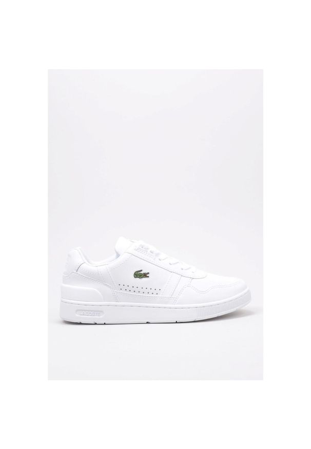 Tenisówki Lacoste Model T-clip 123 13 Sfa Kolor Biały. Kolor: biały, wielokolorowy. Materiał: skóra, tkanina