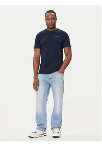 Tommy Jeans T-Shirt Linear Chest DM0DM21780 Granatowy Slim Fit. Kolor: niebieski. Materiał: bawełna #2