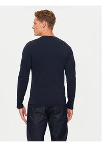 Emporio Armani Underwear Longsleeve 111023 4F512 00135 Granatowy Slim Fit. Kolor: niebieski. Materiał: bawełna. Długość rękawa: długi rękaw