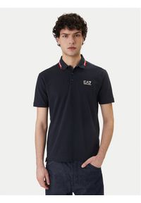 EA7 Emporio Armani Polo 7M001604 AF13511 UB102 Granatowy Regular Fit. Typ kołnierza: polo. Kolor: niebieski. Materiał: bawełna #1