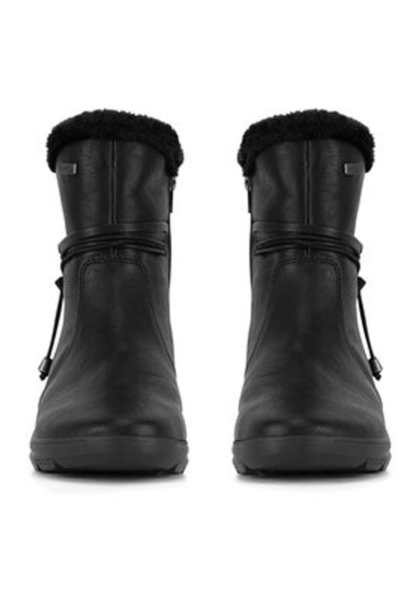 Rieker Botki Z0070-00 Czarny. Kolor: czarny. Materiał: materiał