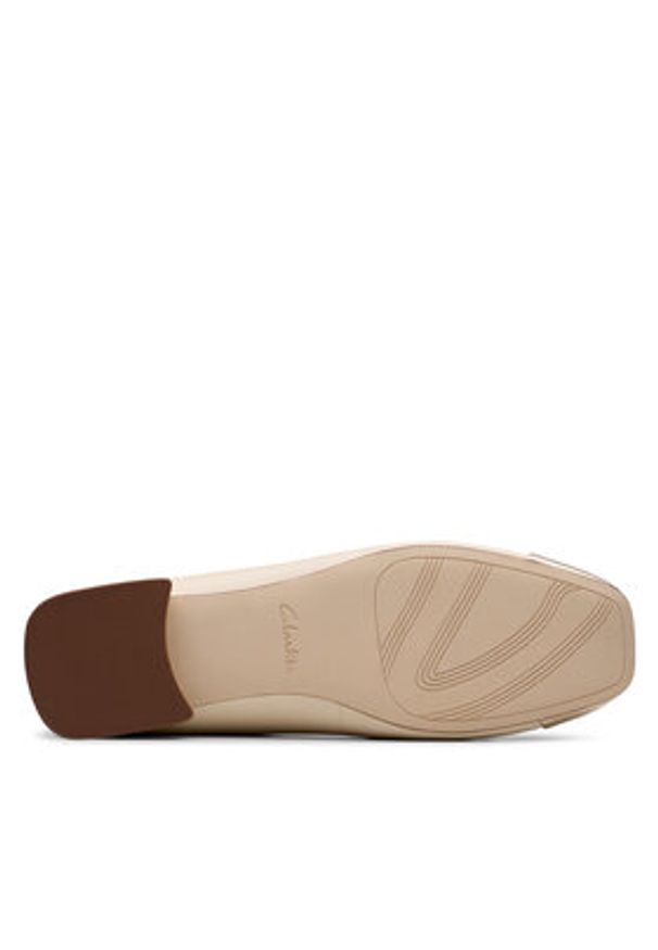 Clarks Baleriny Ubree15 Poppy 26181326 Beżowy. Kolor: beżowy. Materiał: skóra