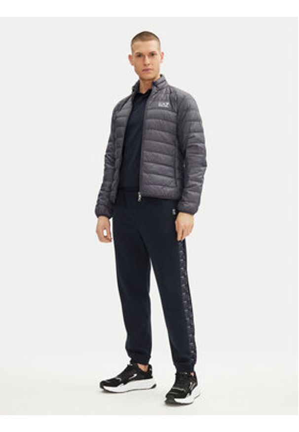 EA7 Emporio Armani Kurtka puchowa 8NPB23 PNGPZ U8115 Szary Regular Fit. Kolor: szary. Materiał: syntetyk