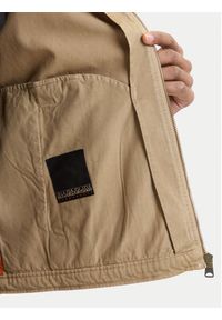 Napapijri Kurtka jeansowa A-Arrayanes NP0A4FI4 Beżowy Regular Fit. Kolor: beżowy. Materiał: jeans #4