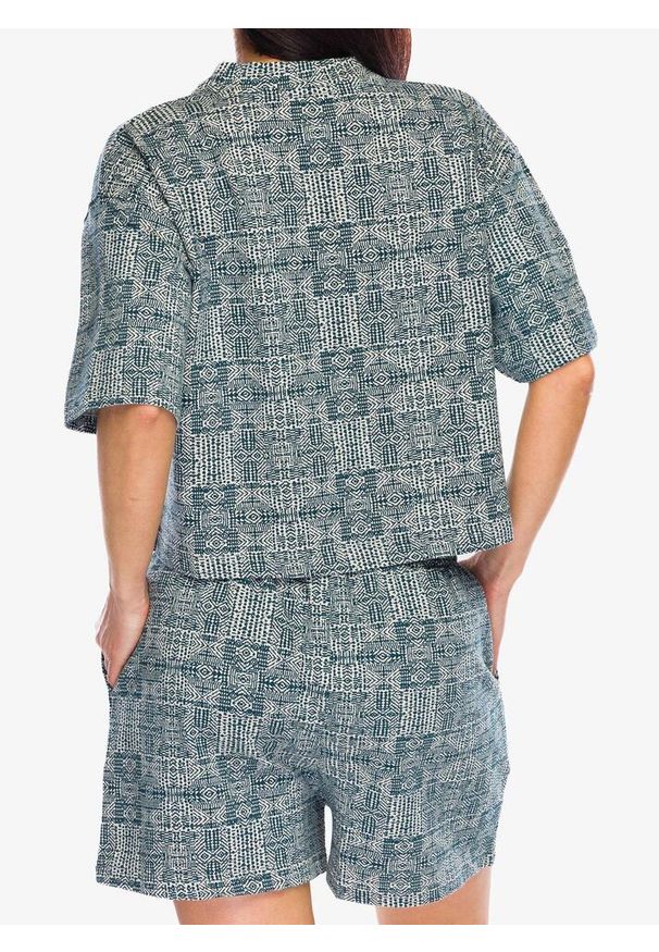 KAVU - Koszulka bawełniana damska Kavu Live Free. Kolor: niebieski. Materiał: bawełna