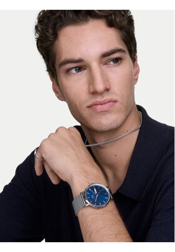 Daniel Wellington Zegarek Classic Day Display 40 DW00100833 Srebrny. Kolor: srebrny