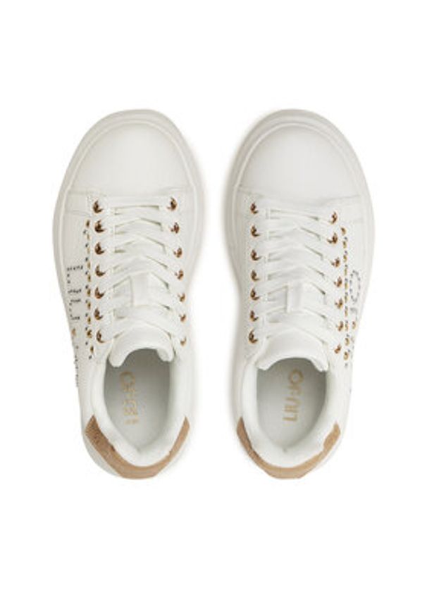 Liu Jo Sneakersy Babol 02 4F4755 EX096 Biały. Kolor: biały. Materiał: skóra