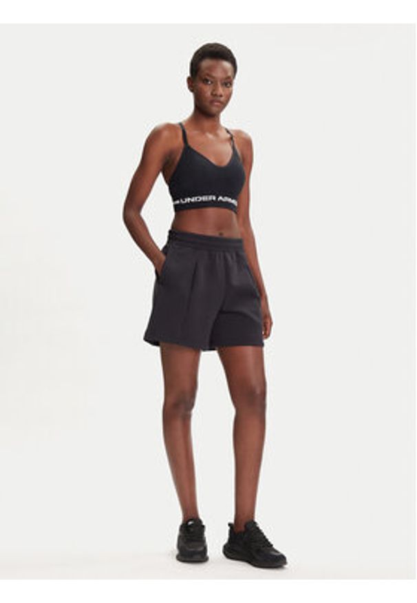 Under Armour Szorty sportowe Unstoppable Flc Pltd Short 1382764-001 Czarny Loose Fit. Kolor: czarny. Materiał: syntetyk