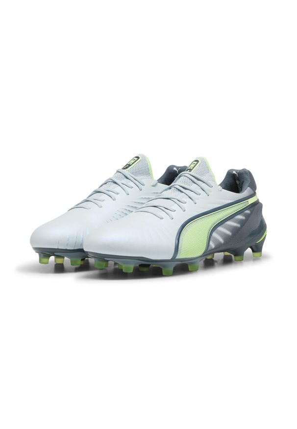 Puma - Buty piłkarskie unisex PUMA KING ULTIMATE FG/AG. Kolor: niebieski, szary, żółty, wielokolorowy. Sport: piłka nożna