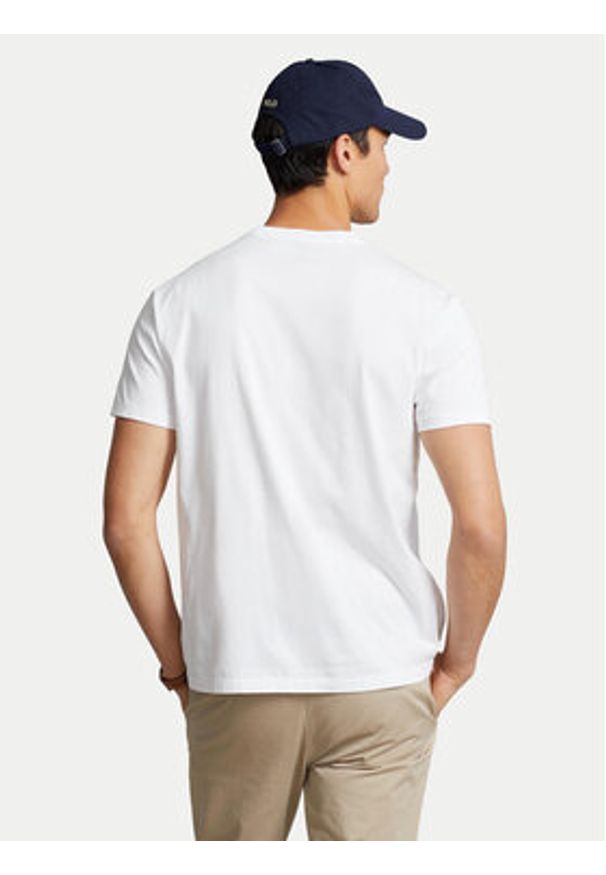 Polo Ralph Lauren T-Shirt 710707087003 Biały Classic Fit. Typ kołnierza: polo. Kolor: biały. Materiał: bawełna