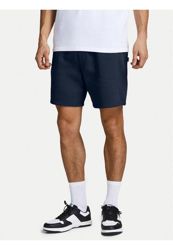 Jack & Jones - Jack&Jones Szorty sportowe Gordon 12249285 Granatowy Regular Fit. Kolor: niebieski. Materiał: syntetyk. Styl: sportowy