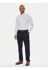 TOMMY HILFIGER - Tommy Hilfiger Koszula Performance MW0MW39680 Biały Regular Fit. Kolor: biały. Materiał: syntetyk #3