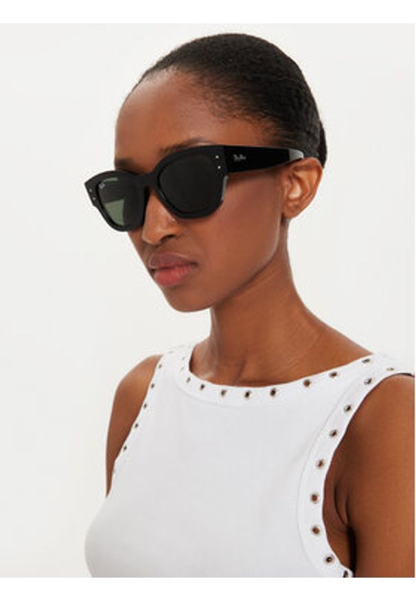 Ray-Ban Okulary przeciwsłoneczne 0RB7681S 901/31 Czarny. Kolor: czarny