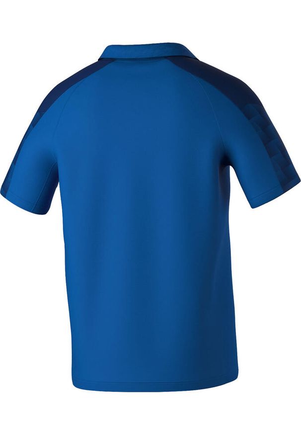 ERIMA - Polo Erima Evo Star. Typ kołnierza: polo. Kolor: niebieski. Materiał: materiał. Długość rękawa: raglanowy rękaw. Sport: piłka nożna