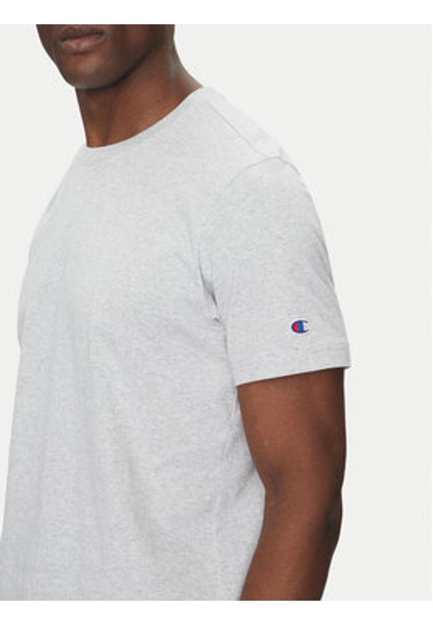 Champion T-Shirt 220761 Szary Loose Fit. Kolor: szary. Materiał: bawełna