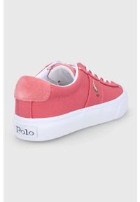 Polo Ralph Lauren tenisówki SAYER 816862546001.600 kolor różowy. Nosek buta: okrągły. Zapięcie: sznurówki. Kolor: różowy. Materiał: guma #3
