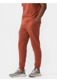 4f - Spodnie dresowe joggery męskie. Kolor: różowy. Materiał: dresówka #2