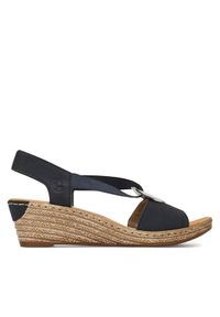 Rieker Sandały CEO-624H6-14 Granatowy. Kolor: niebieski. Materiał: skóra #1