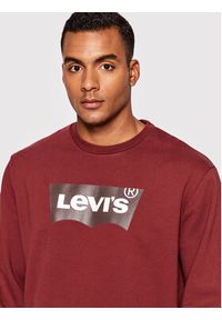 Levi's® Bluza Graphic 38423-0016 Bordowy Regular Fit. Kolor: czerwony. Materiał: bawełna #3