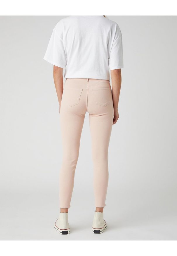 Wrangler - DAMSKIE SPODNIE JEANSOWE WRANGLER SKINNY CROP NATURAL PINK W28M-JT-30L 112128465