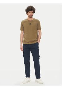 Aeronautica Militare T-Shirt 251TS2424J641 Khaki Regular Fit. Kolor: brązowy. Materiał: bawełna #3