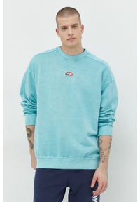 Tommy Jeans bluza bawełniana męska kolor zielony z aplikacją. Kolor: zielony. Materiał: bawełna. Wzór: aplikacja