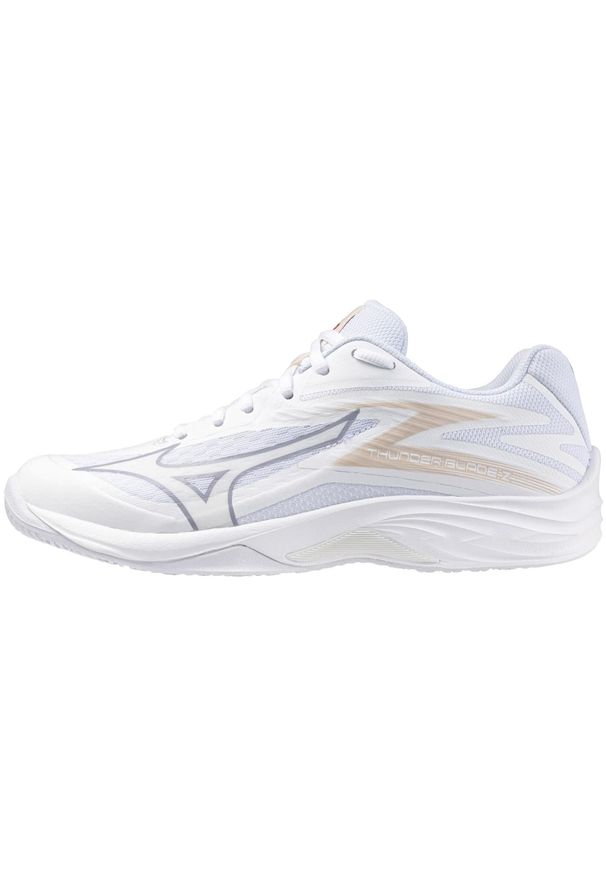 Damskie buty halowe Mizuno Thunder Blade Z Wos. Kolor: wielokolorowy, biały, różowy. Sport: siatkówka, piłka ręczna