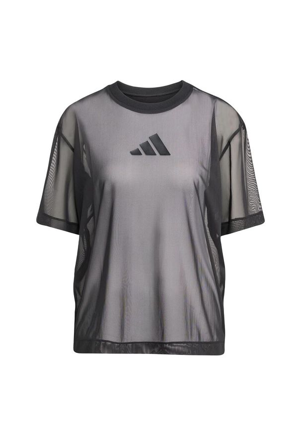 Adidas - Koszulka ALL SZN Soft Lux Mesh. Kolor: czarny. Materiał: mesh
