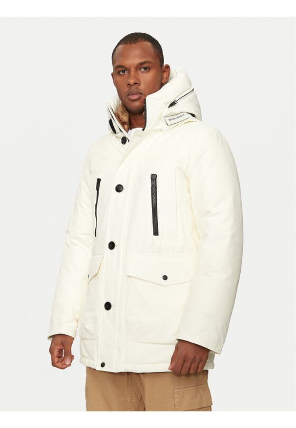 Woolrich Parka Arctic CFWOOU0866MRUT0001 Écru Regular Fit. Materiał: bawełna, syntetyk