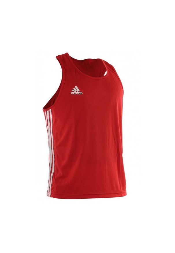 Adidas - Tank top adidas Aiba. Kolor: czerwony, biały, wielokolorowy