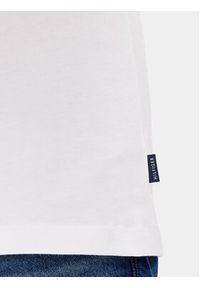 TOMMY HILFIGER - Tommy Hilfiger T-Shirt Global Stripe MW0MW34388 Biały Regular Fit. Kolor: biały. Materiał: bawełna #5