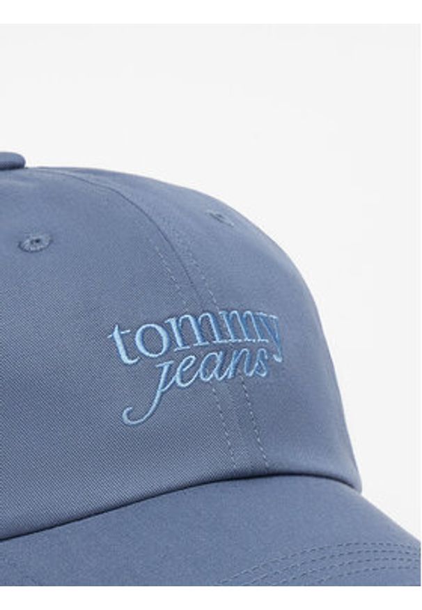 Tommy Jeans Czapka z daszkiem Script AW0AW17815 Szary. Kolor: szary. Materiał: bawełna