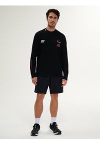 4f - 4F Longsleeve relaxed z nadrukiem męski - czarny M. Okazja: na co dzień. Kolor: czarny. Materiał: materiał, bawełna, dzianina. Długość rękawa: długi rękaw. Wzór: nadruk. Styl: casual, klasyczny #2