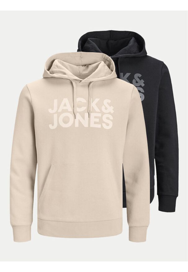 Jack & Jones - Jack&Jones Komplet 2 bluz Corp 12191761 Kolorowy Regular Fit. Materiał: syntetyk, bawełna. Wzór: kolorowy
