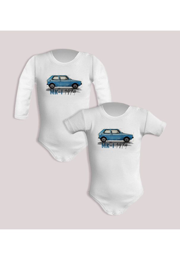 nikiniki - Golf I — body (Rozmiar: 3M; Długość rękawa: krótki; Rodzaj nadruku: Golf I). Materiał: bawełna. Wzór: nadruk