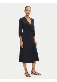 Tatuum Sukienka codzienna Linda T2506.195 Granatowy Regular Fit. Okazja: na co dzień. Kolor: niebieski. Materiał: bawełna. Typ sukienki: proste. Styl: casual #4