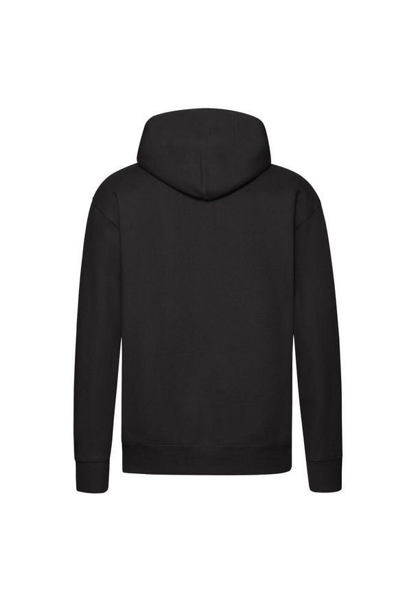 FRUIT OF THE LOOM - Męska Bluza Z Kapturem Premium. Typ kołnierza: kaptur. Kolor: czarny