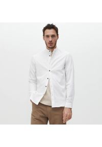 Reserved - Koszula super slim fit - Biały. Kolor: biały