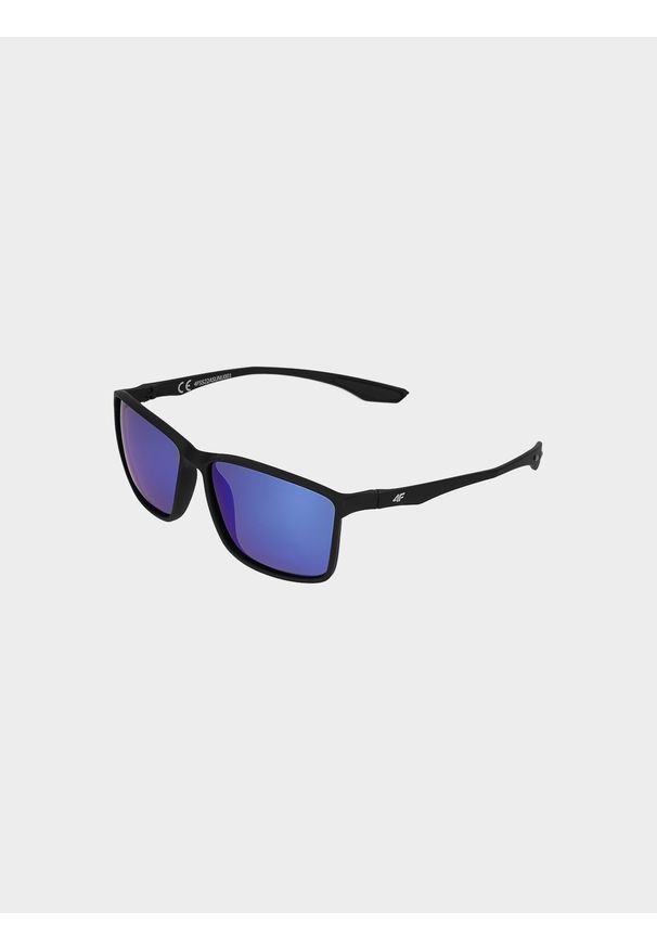4f - Okulary przeciwsłoneczne z polaryzacją. Kolor: niebieski. Wzór: gradientowy