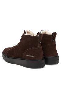 Karl Lagerfeld - KARL LAGERFELD Sneakersy Flint II KL53353L Brązowy. Kolor: brązowy. Materiał: zamsz, skóra #3