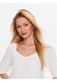 YAS Sukienka 26029550 Biały Loose Fit. Kolor: biały. Materiał: bawełna #6