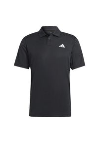 Adidas - Club Tennis Polo Shirt. Typ kołnierza: polo. Kolor: czarny. Materiał: materiał