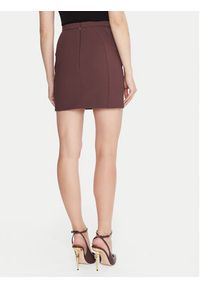 Elisabetta Franchi Spódnica mini GO-148-57E2-V380 Brązowy Slim Fit. Kolor: brązowy. Materiał: syntetyk #3